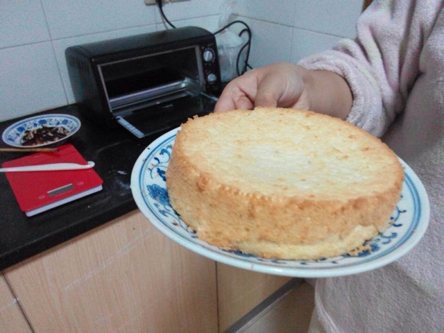 6寸原味戚风蛋糕
