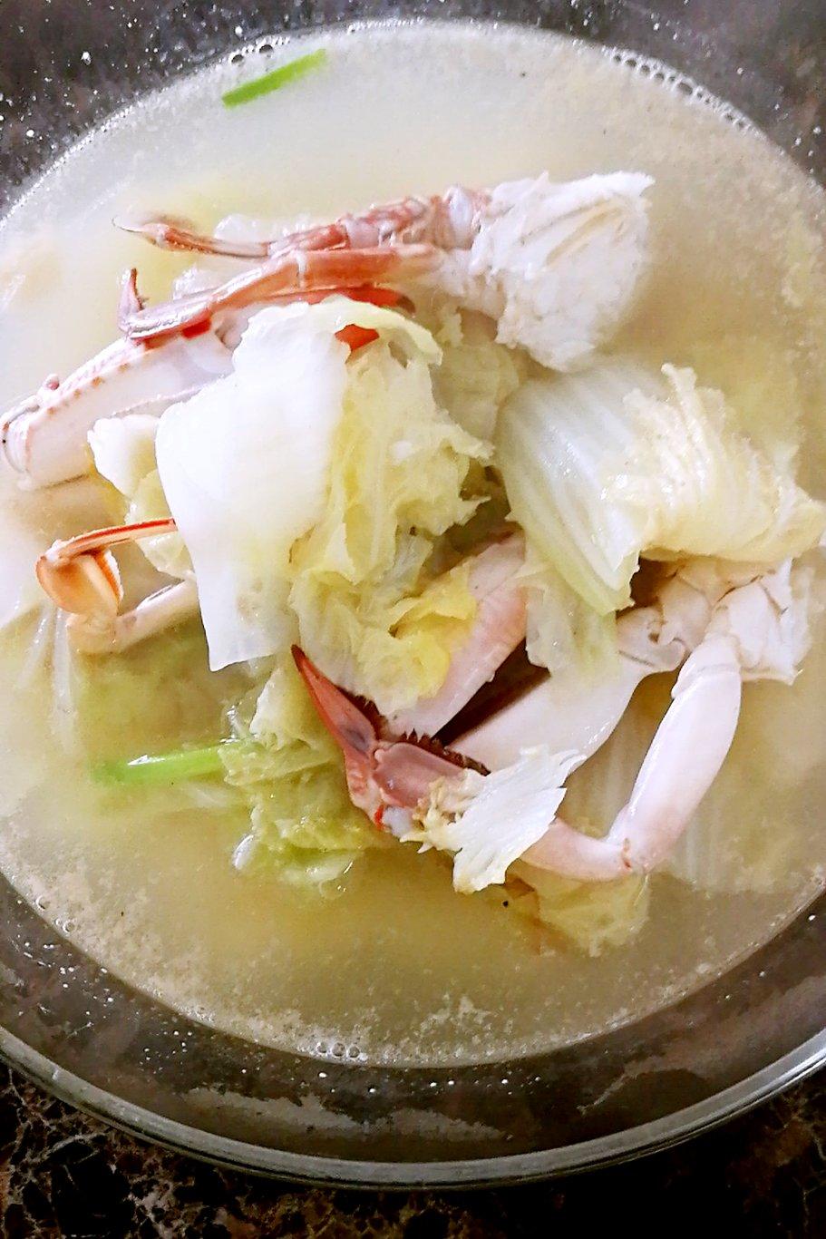 mimialice做的螃蟹白菜汤
