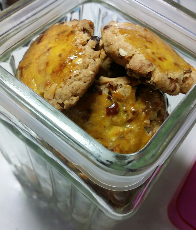 红枣红糖核桃饼干