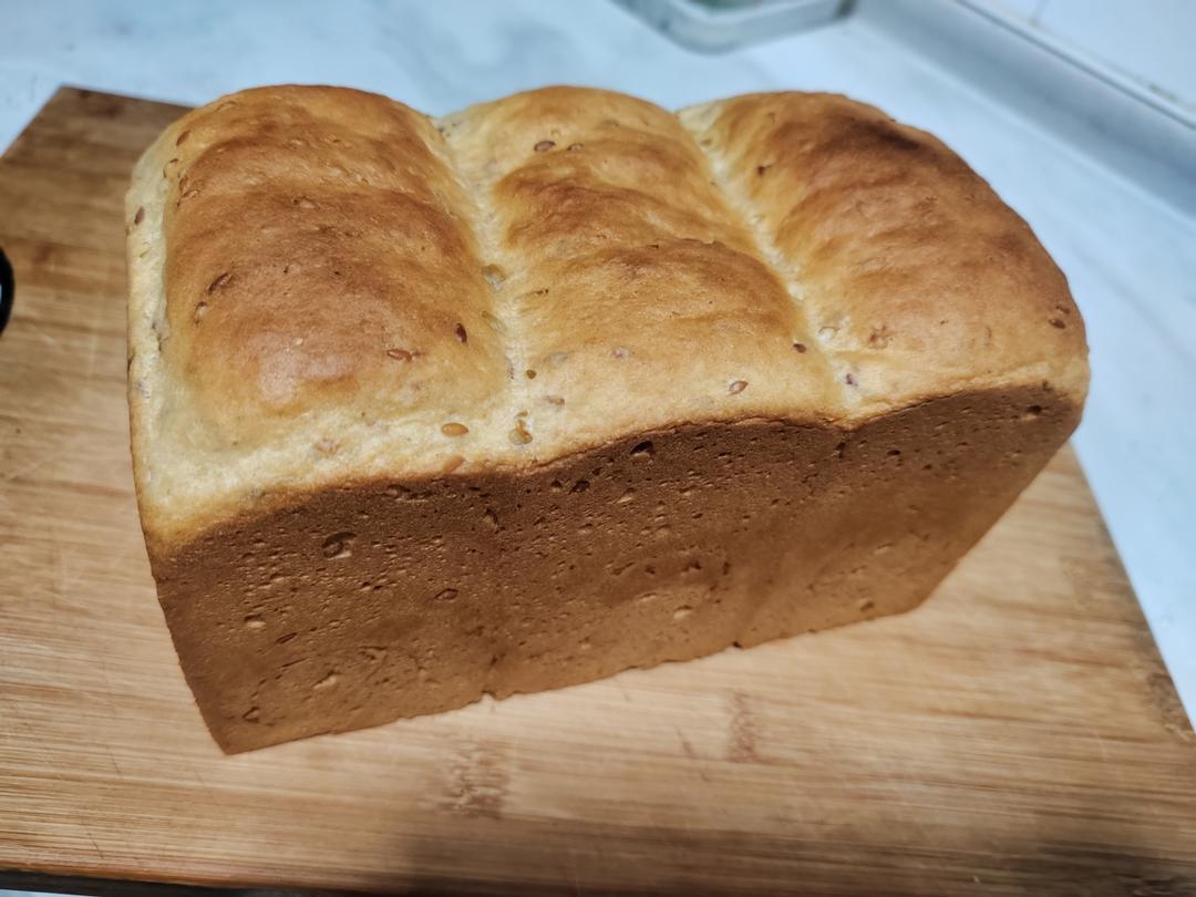 亚麻籽吐司一次性发酵（汤种法）