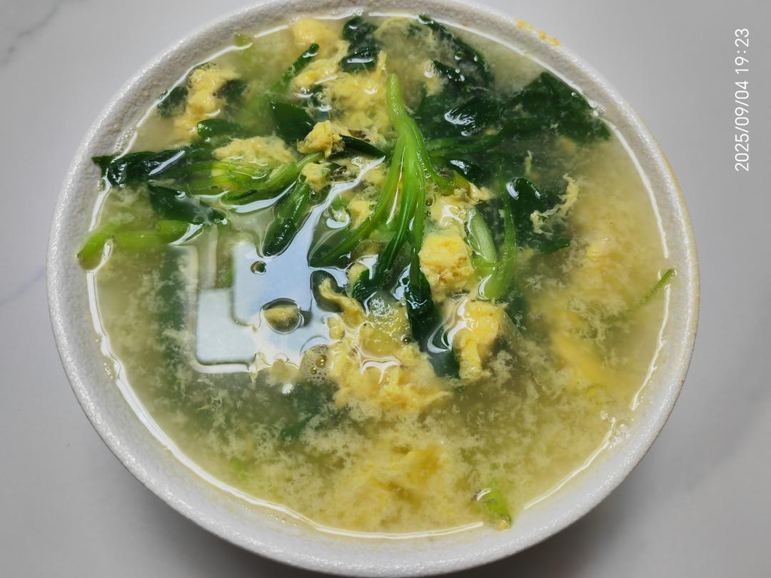 鸡毛菜蛋汤