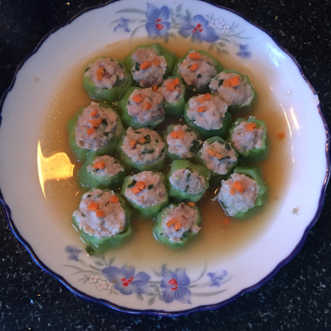 丝瓜酿肉丸