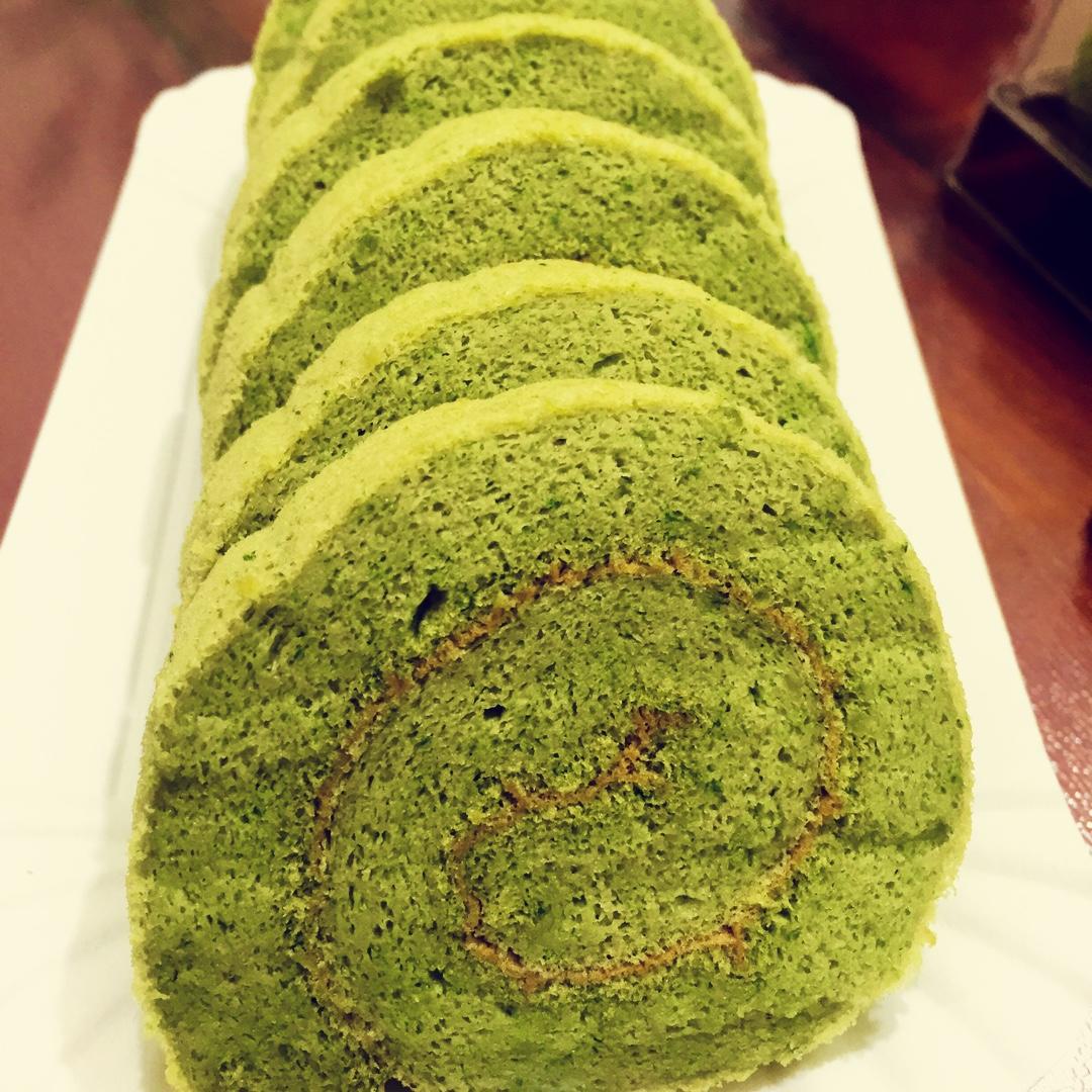 菠菜蛋糕卷（艾叶蛋糕卷)
