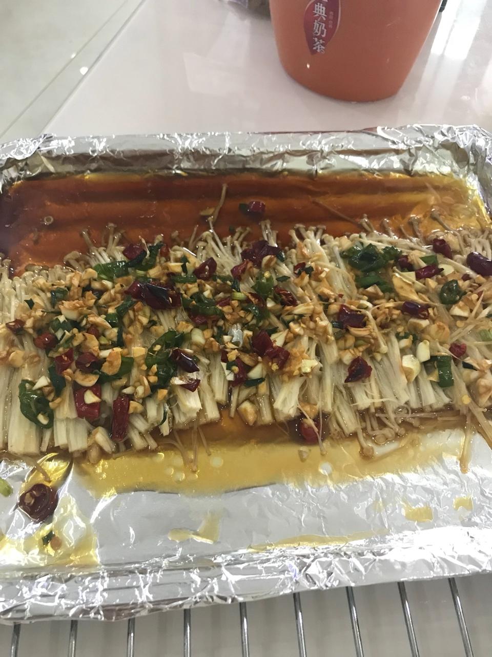 蒜蓉烤金针菇（烤箱版）