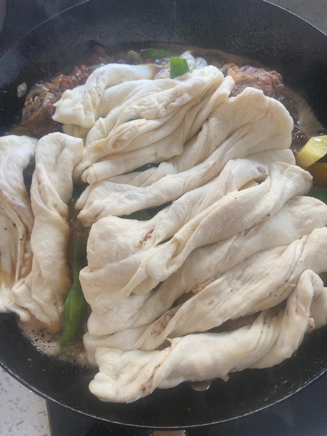 排骨炖豆角（花卷一锅出）
