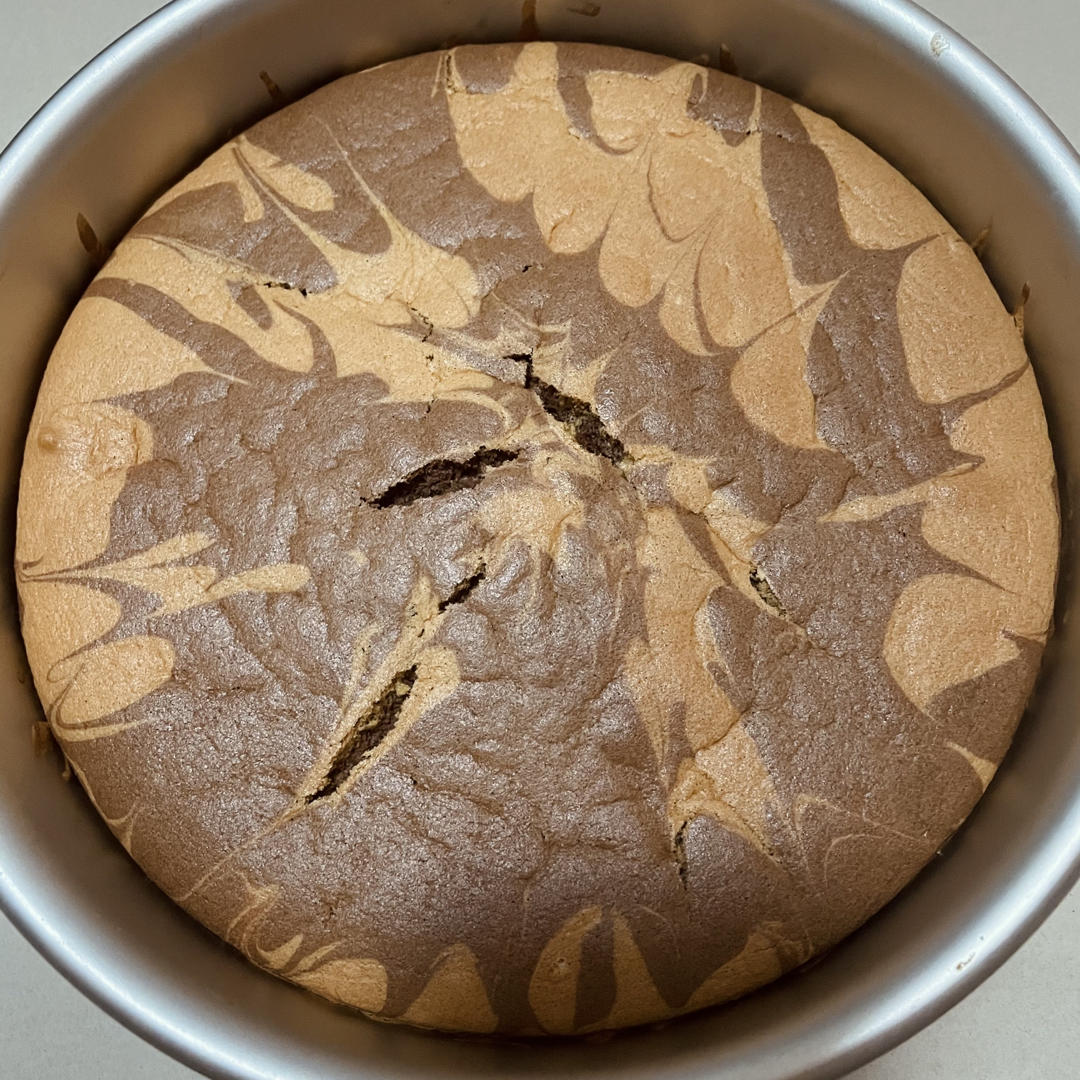 斑马纹戚风蛋糕