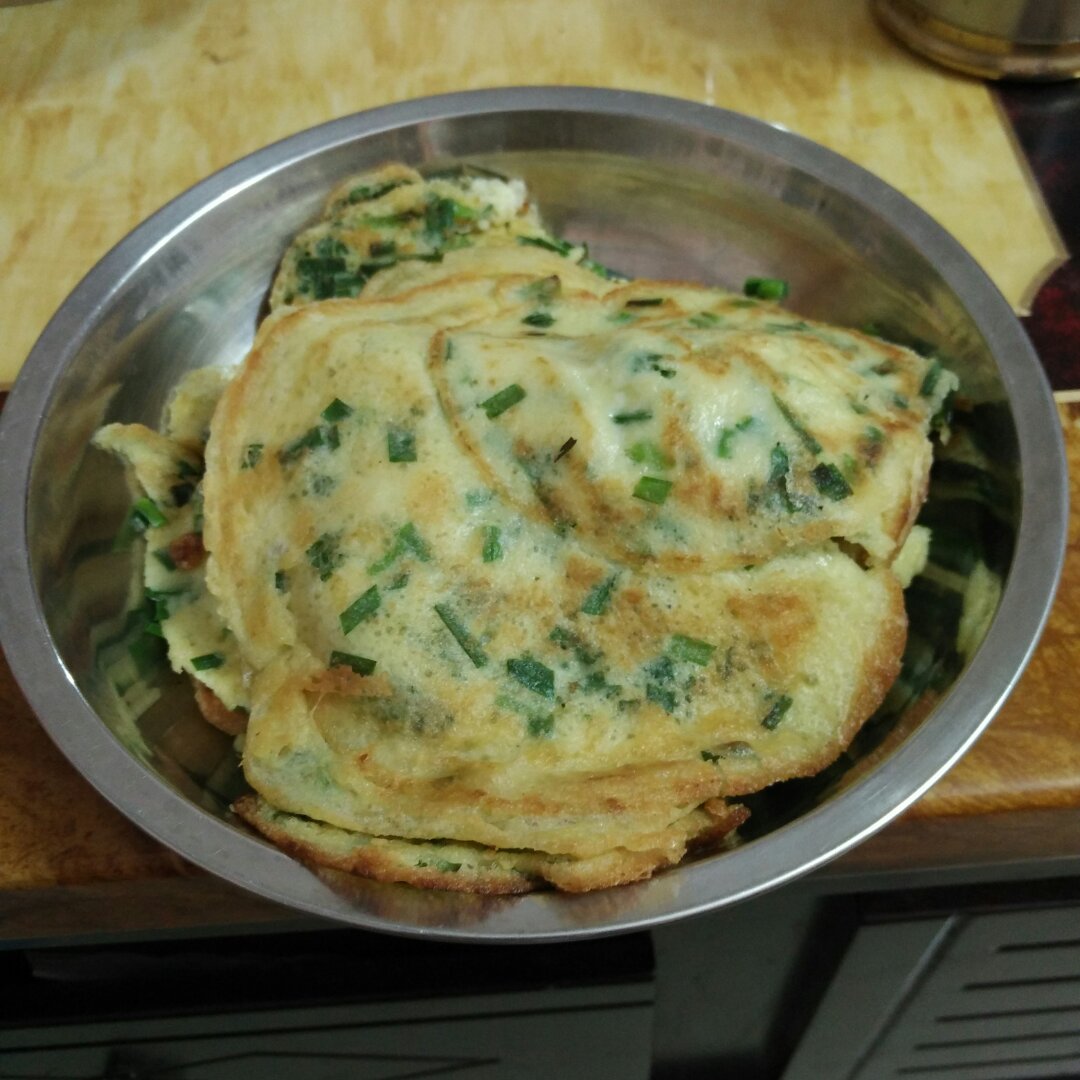 韭菜鸡蛋摊饼