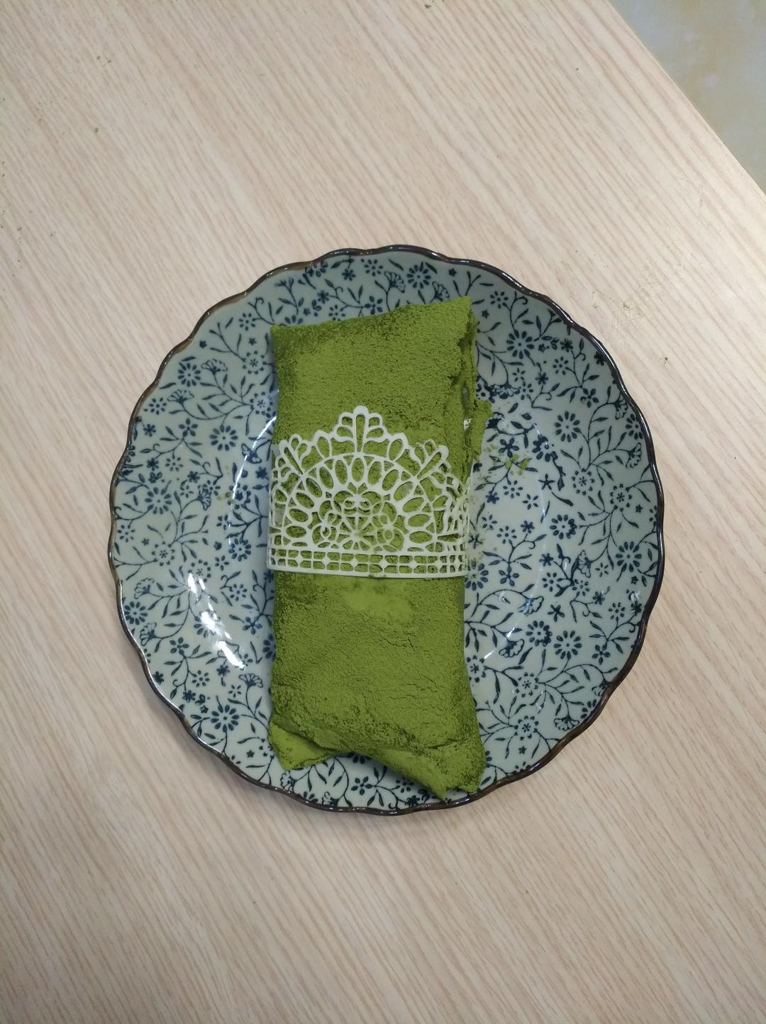 抹茶千层毛巾卷