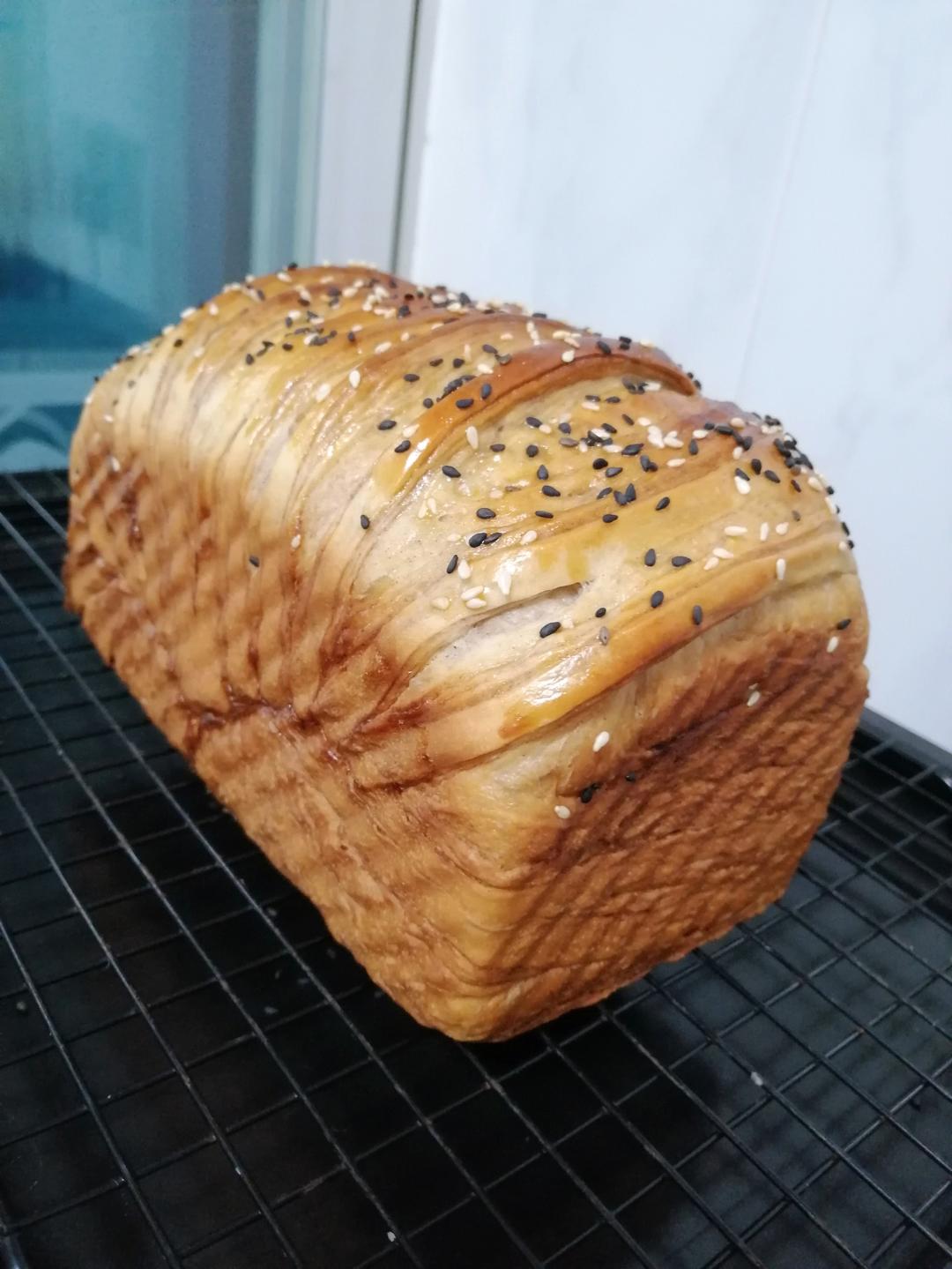 烤箱烤炼乳红豆沙吐司零失败