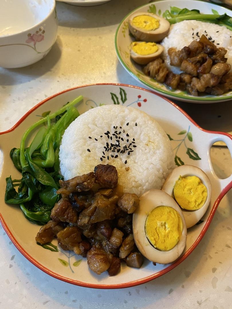 洋葱酥卤肉饭