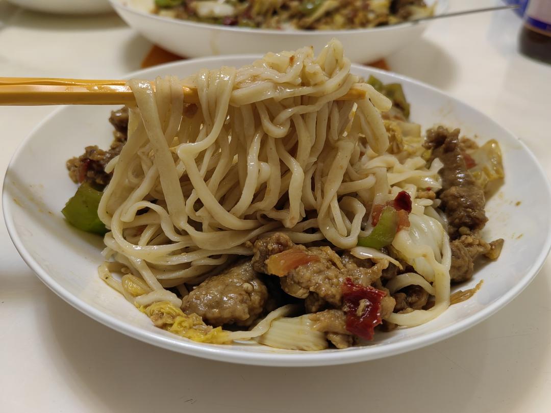 过油肉/新疆拉条子/新疆拌面/过油肉拌面（附过油肉炒制方法）