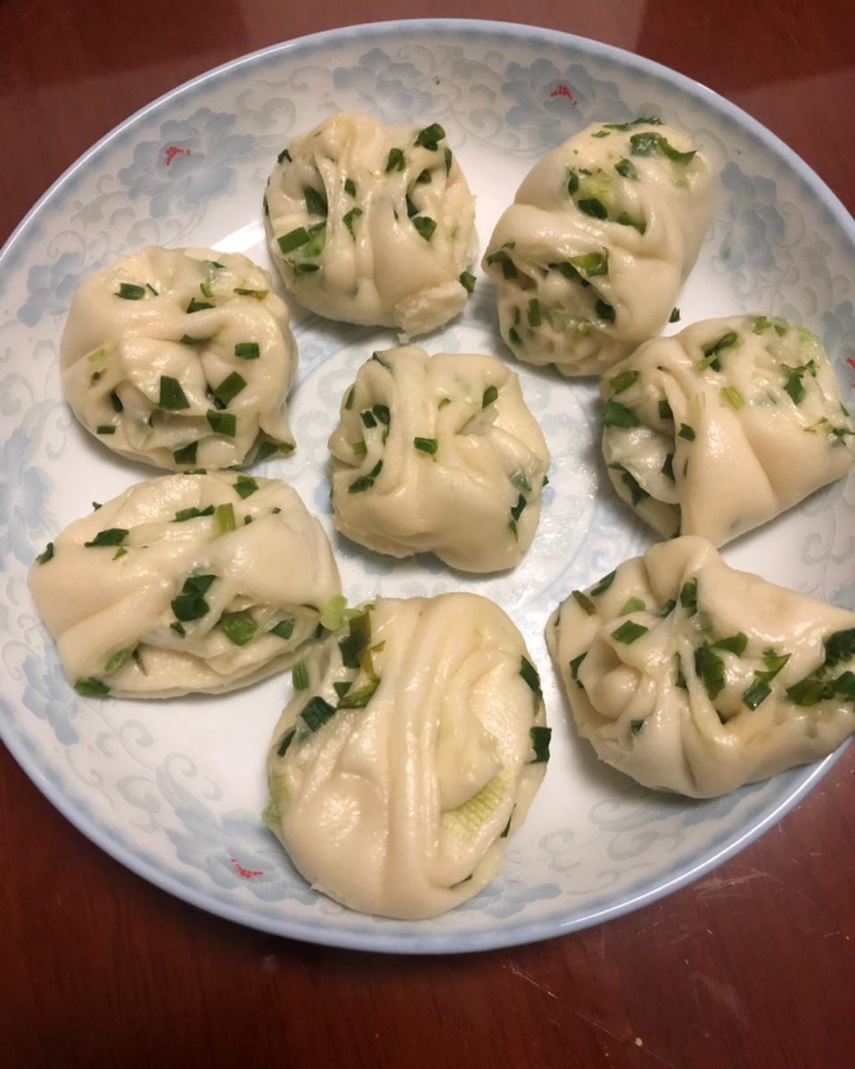 可颂造型葱油花卷｜一次发酵超美味