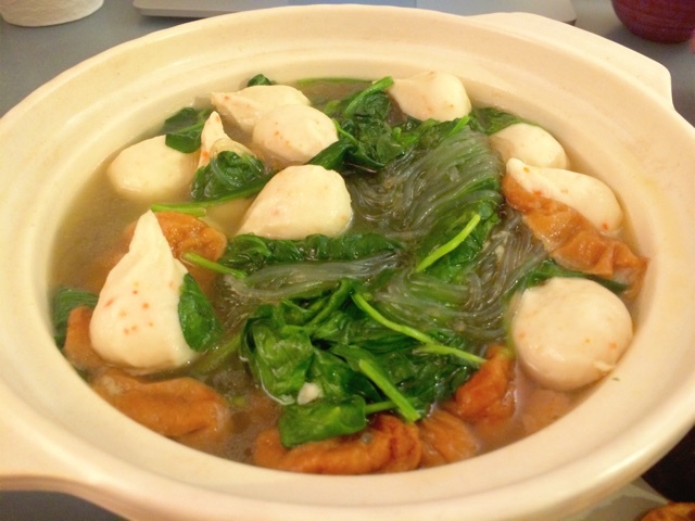菠菜丸子汤