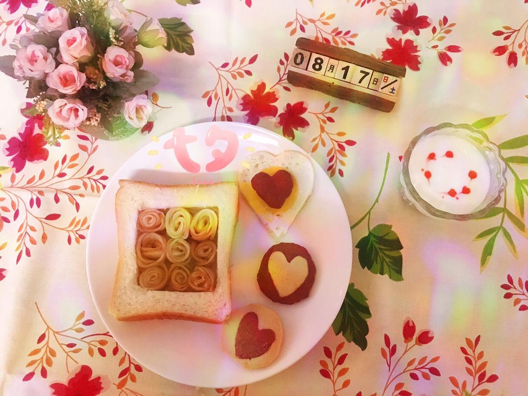 苹果玫瑰吐司