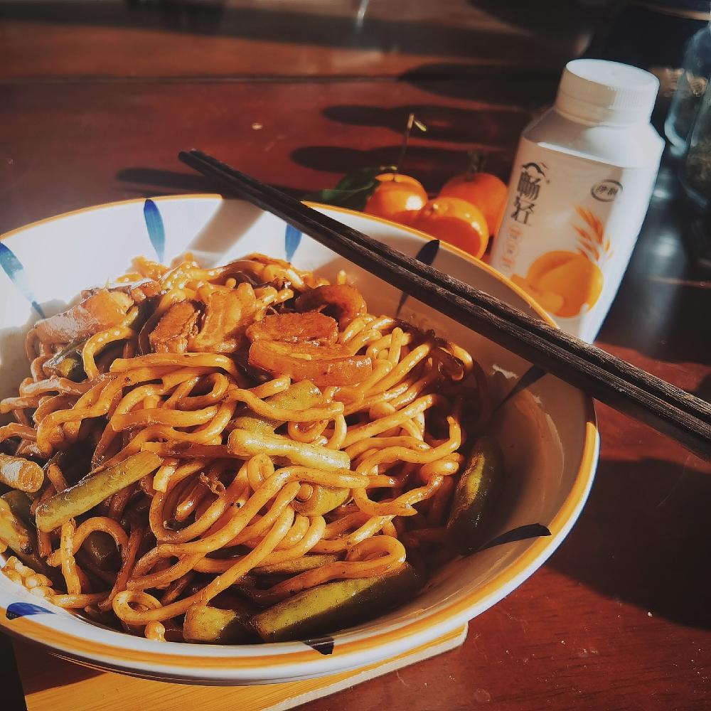 豆角焖面的做法