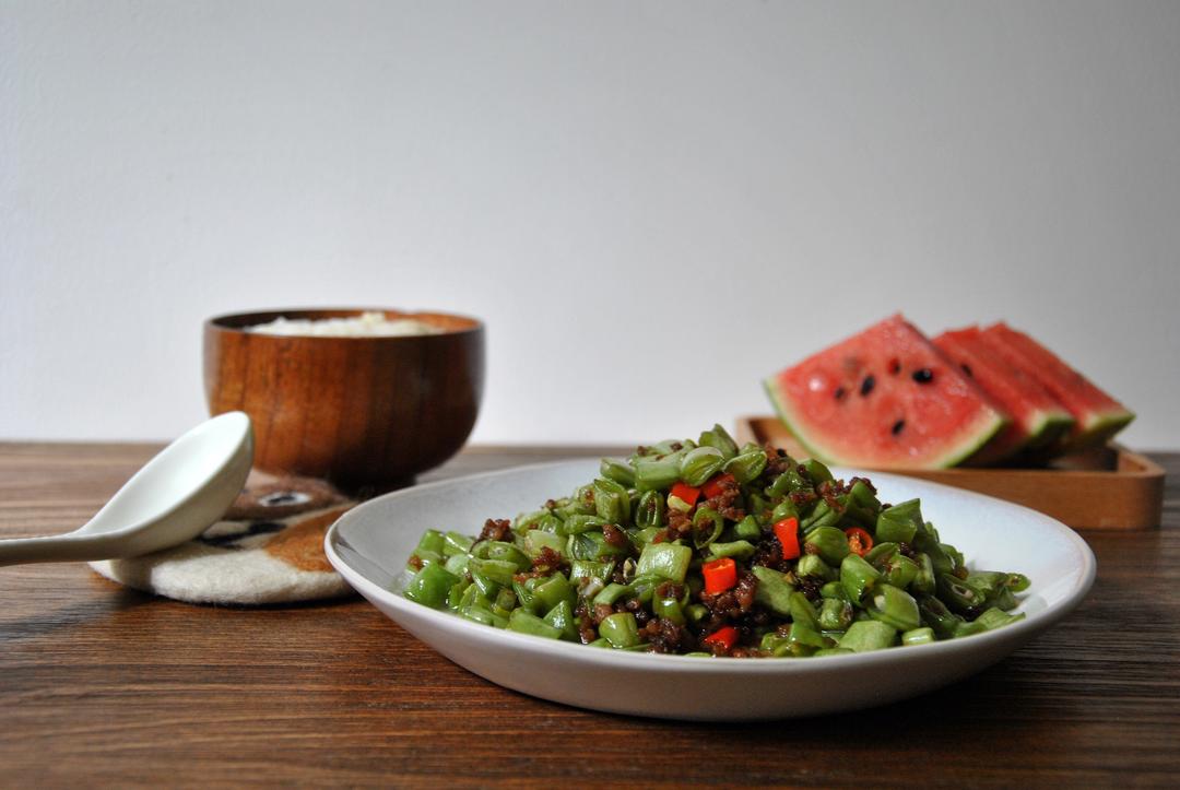 肉末豆角的做法