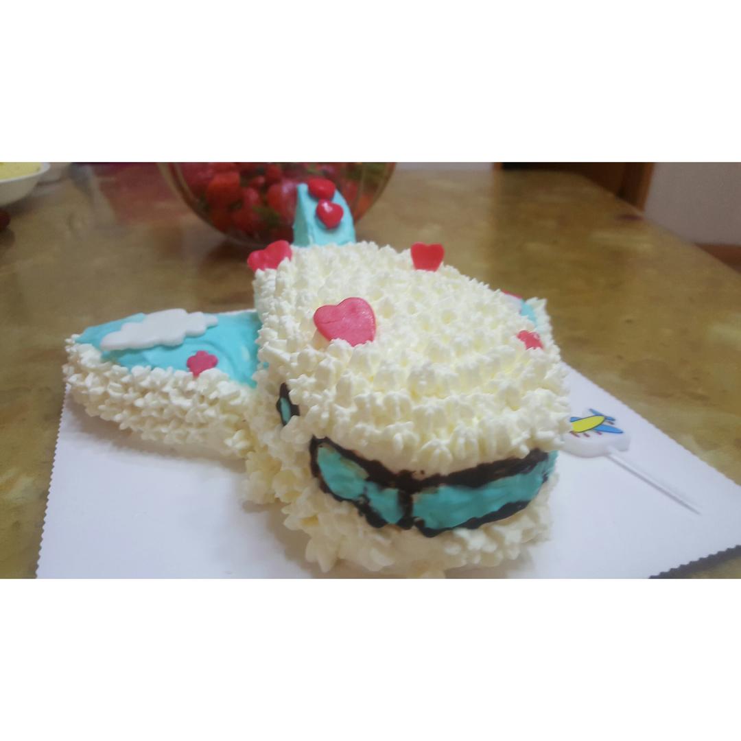 立体小客机蛋糕