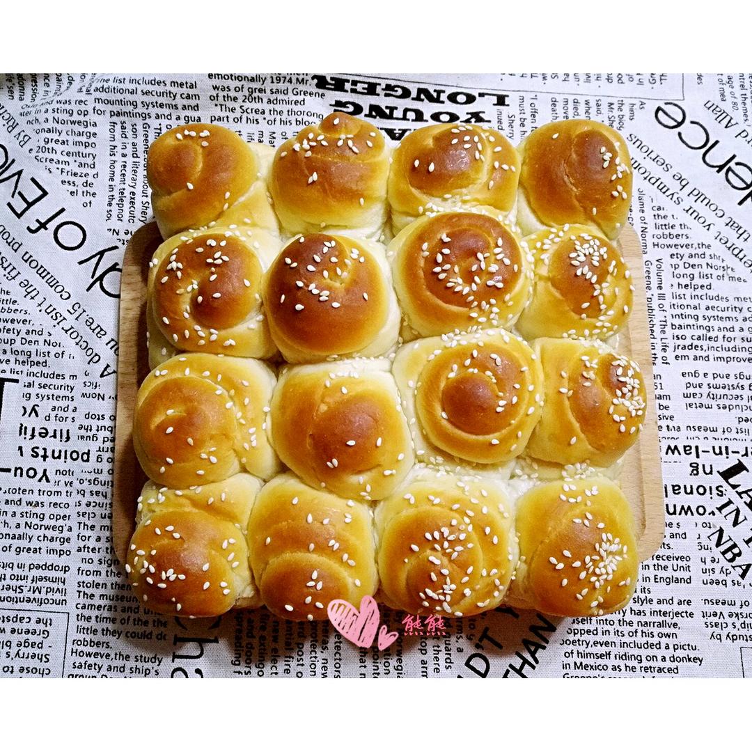 奶油蜂蜜小面包