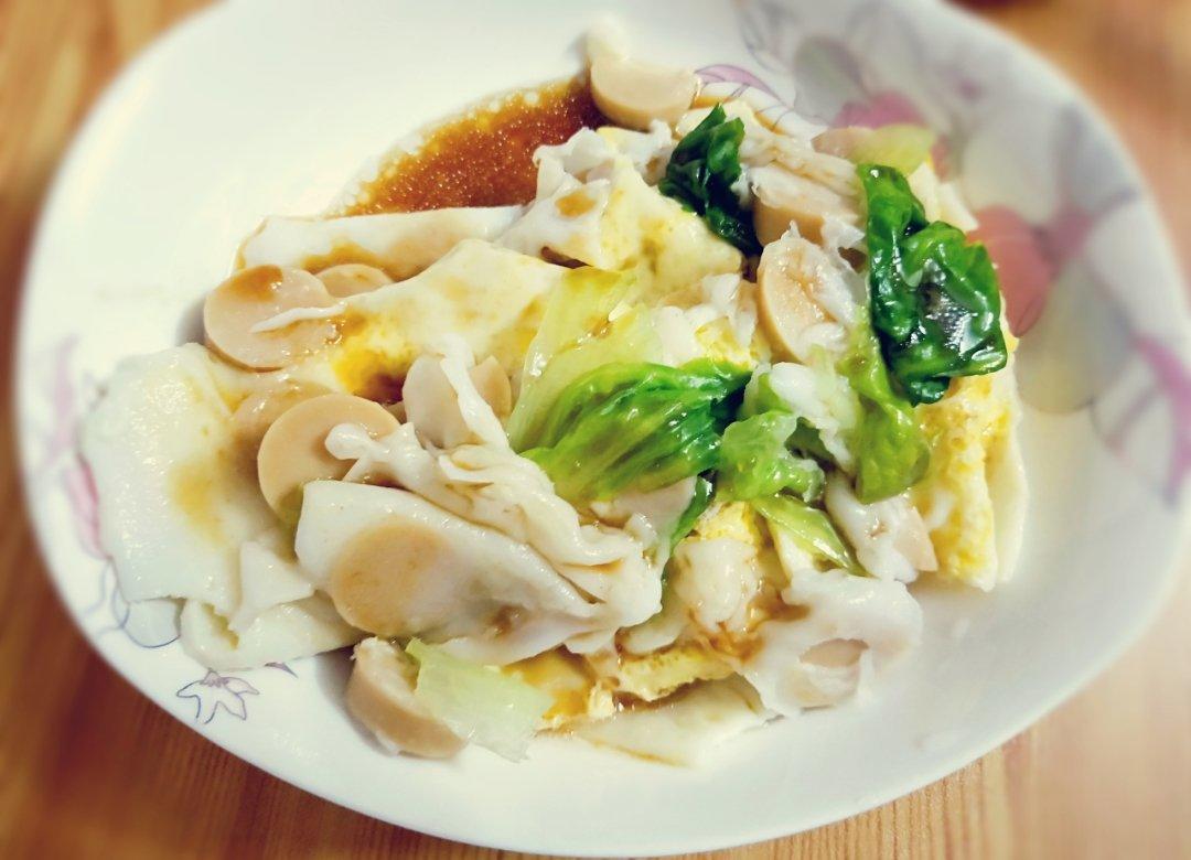 Q弹滑嫩肠粉-鸡蛋火腿青菜肠粉