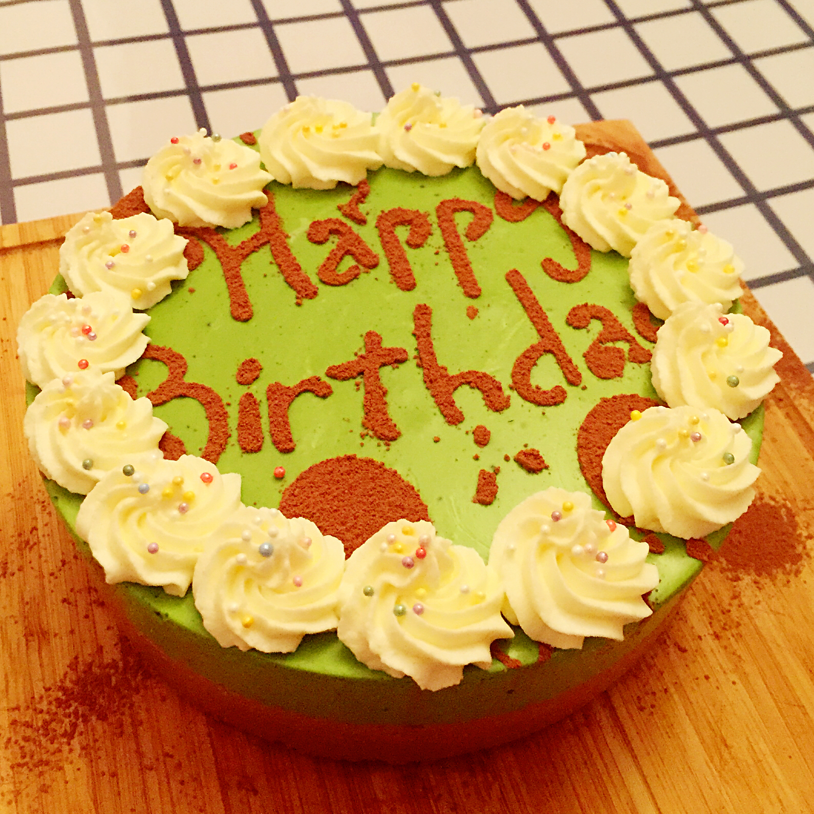 巧克力抹茶慕斯蛋糕