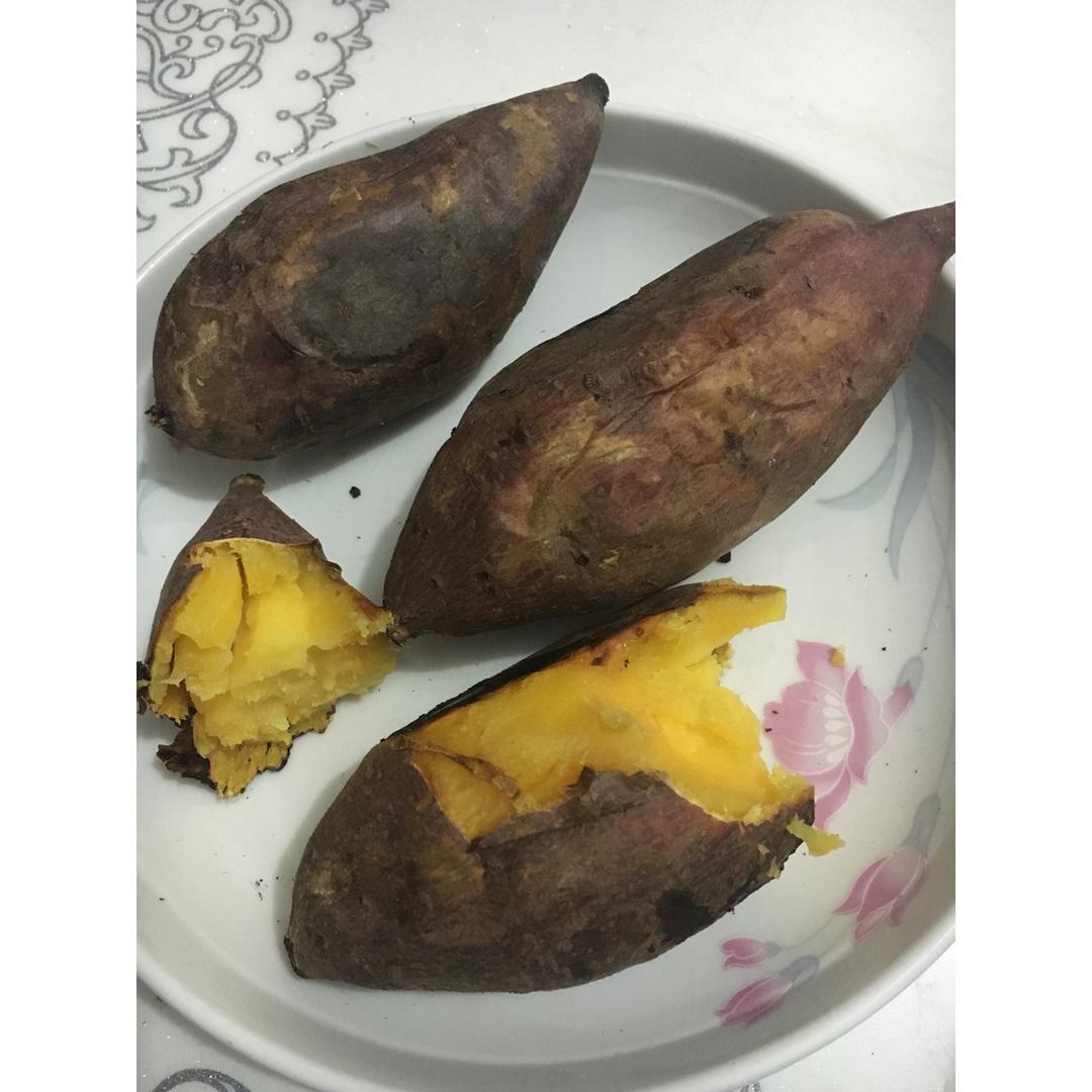 烤地瓜（烤箱初试）