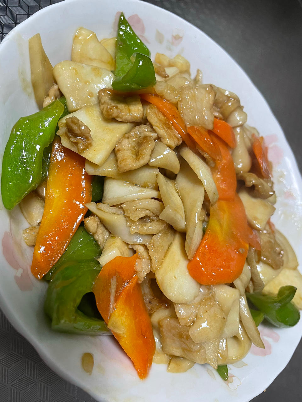 杏鲍菇炒肉片