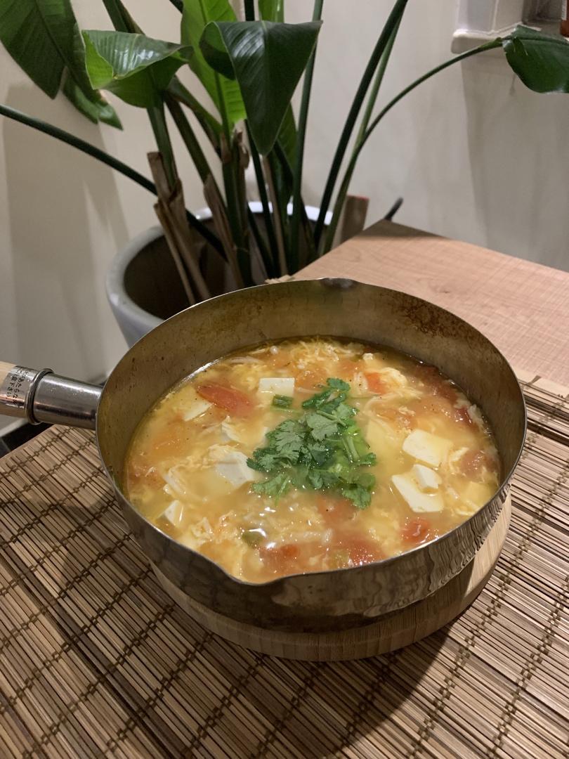 低卡高蛋白番茄豆腐汤