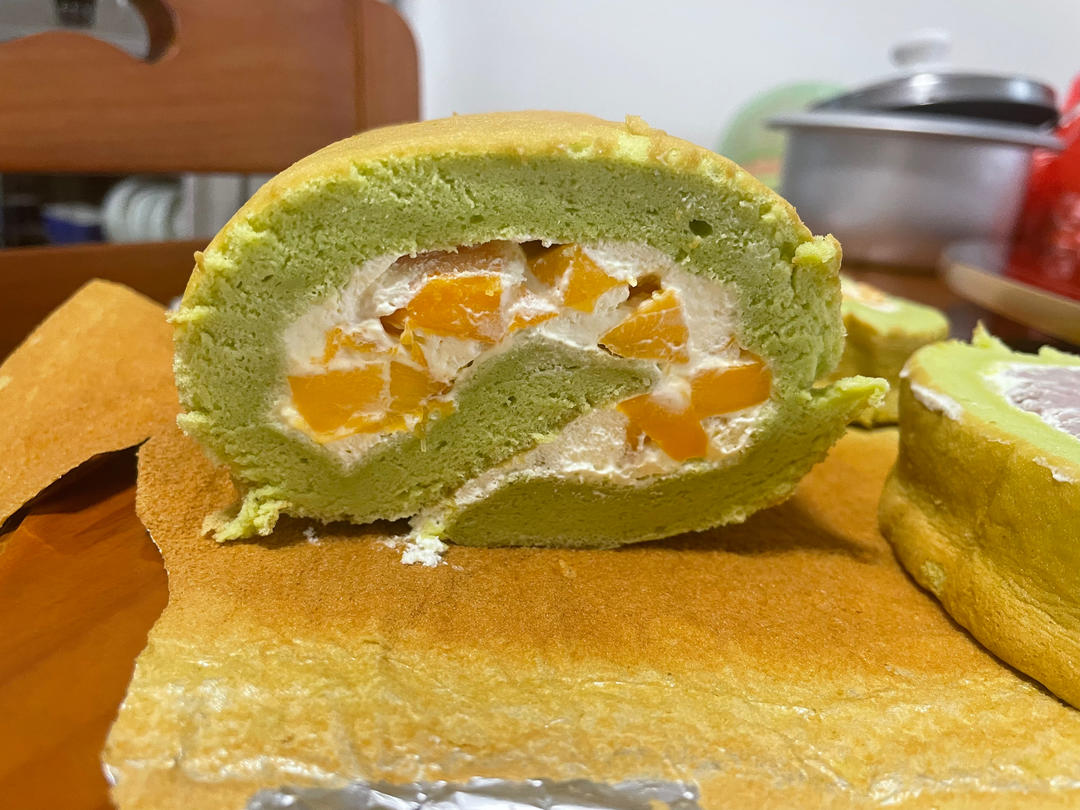 斑斓蛋糕卷（新鲜斑斓汁）