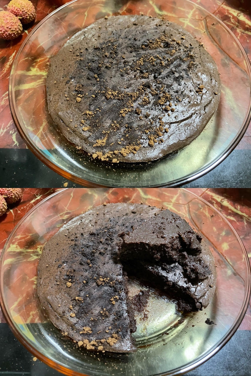 原来布朗尼这么简单！【空气炸锅巧克力布郎尼】（超简单详细步骤图）