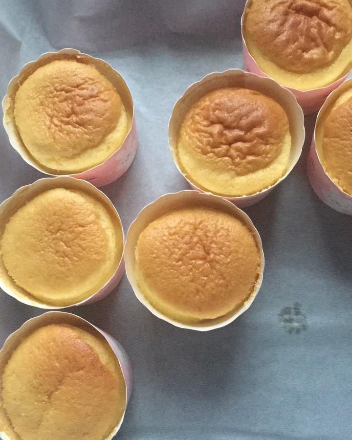 不会回缩的纸杯蛋糕