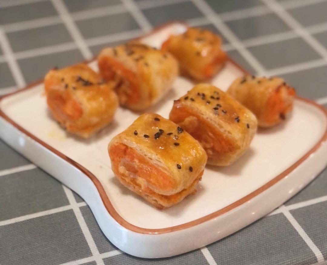 万能的手抓饼-紫薯卷