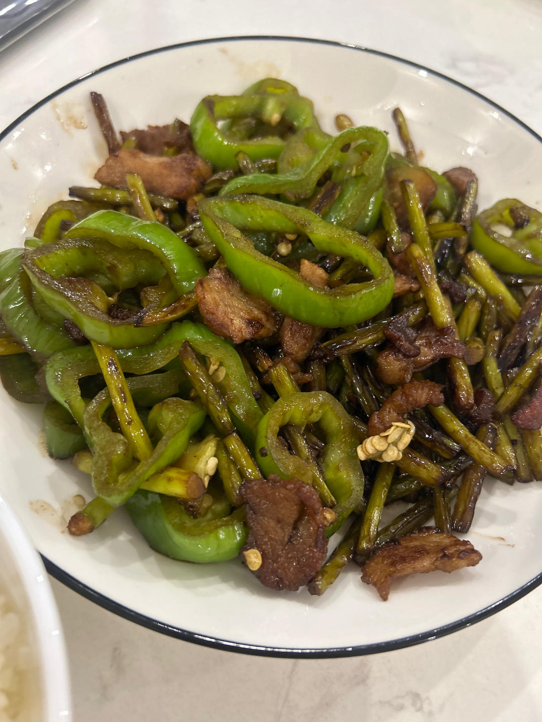 蒜苔炒肉