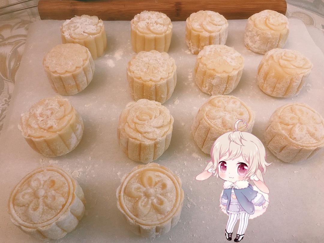 流心奶黄月饼（无吉士粉/转化糖浆版本）【曼食慢语】
