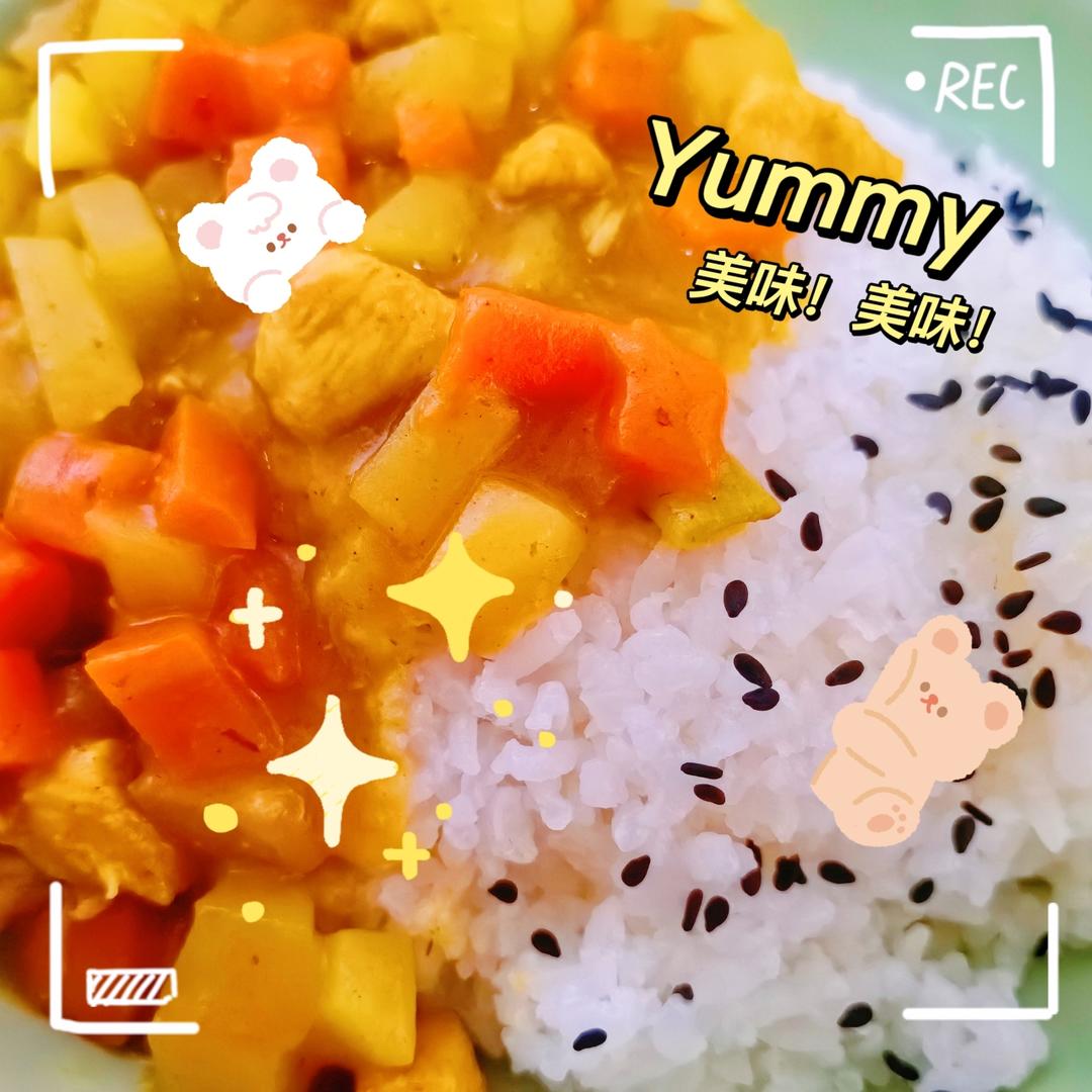 简单易上手的咖喱鸡肉饭