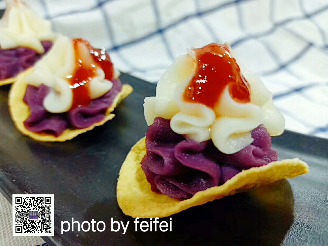 淮山紫薯双色冰激凌的做法