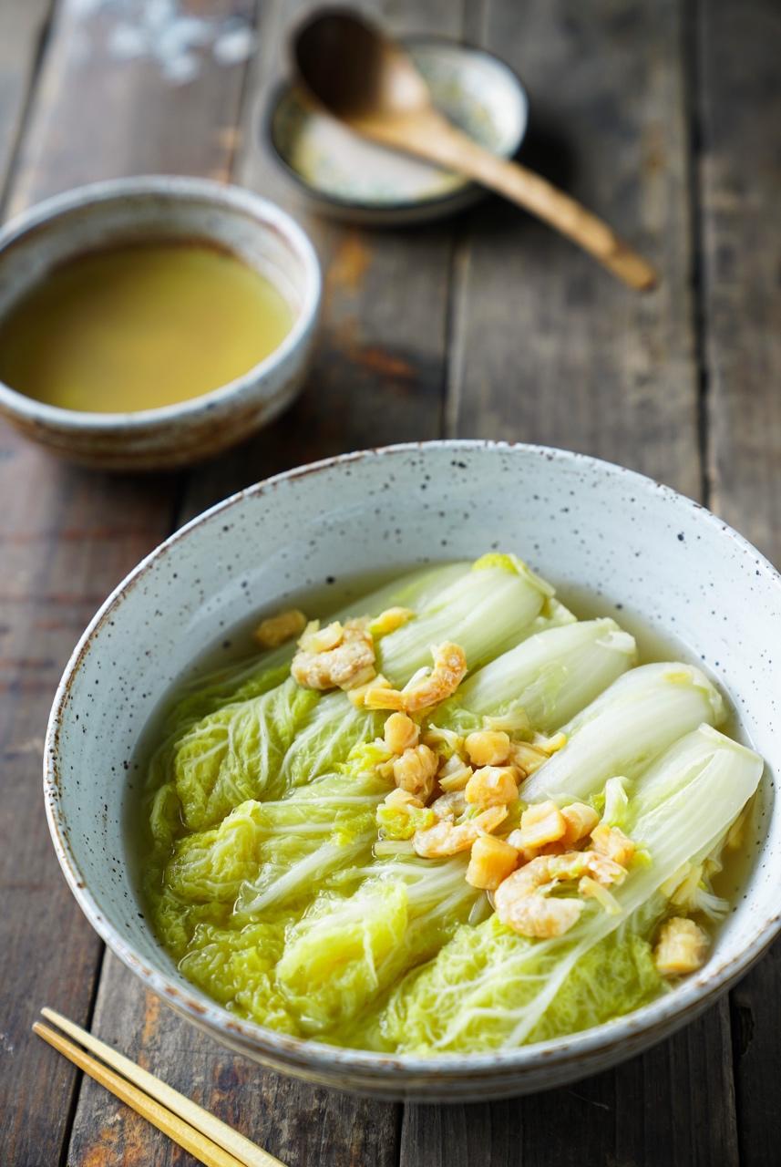 chercerf鹿做的清淡不寡淡无油干贝高汤娃娃菜