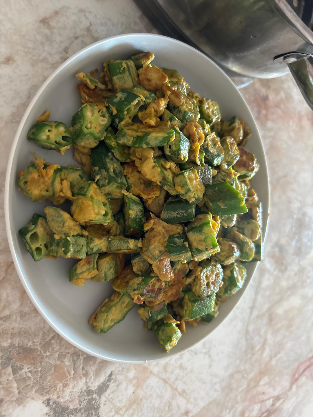 家常快手菜｜秋葵炒鸡蛋，营养健康！