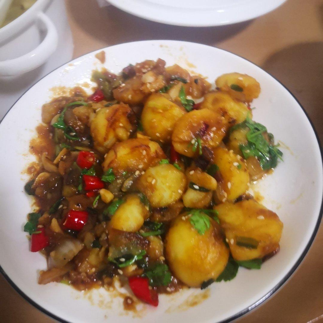 孜然香辣煎小土豆