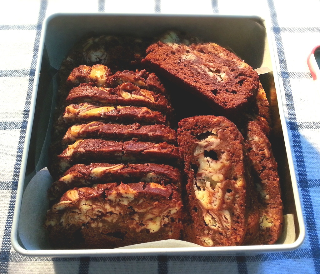 大理石乳酪布朗尼