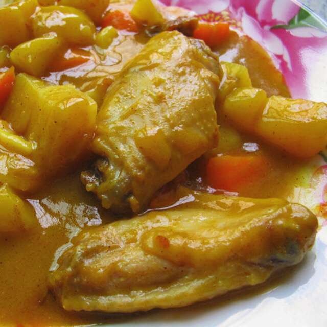 cryman_弓长做的土豆咖喱鸡翅
