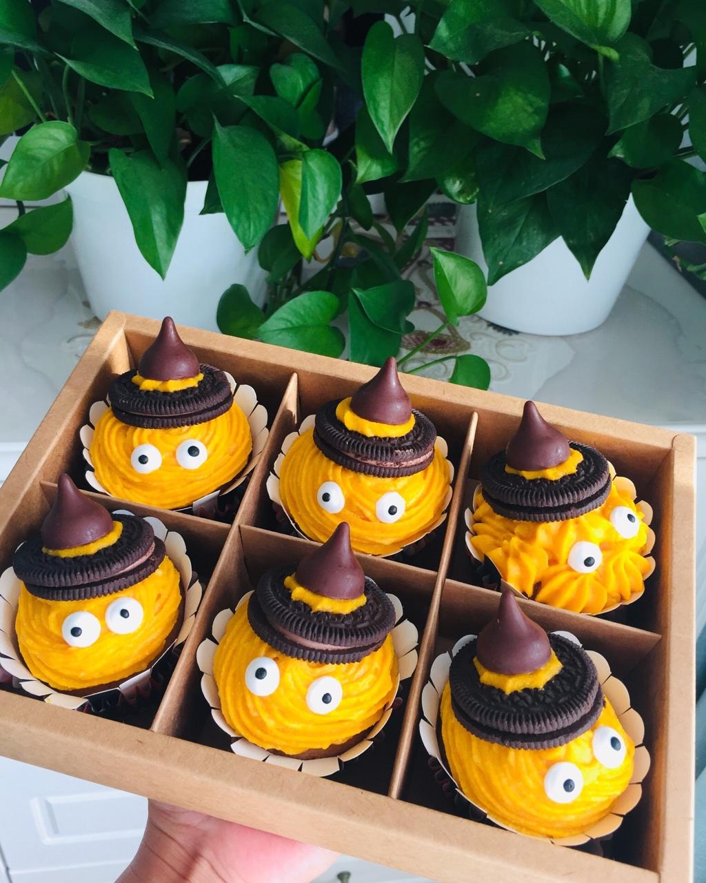 万圣节鬼怪蛋糕 超软巧克力马芬/阿猪烘焙视频：特别篇