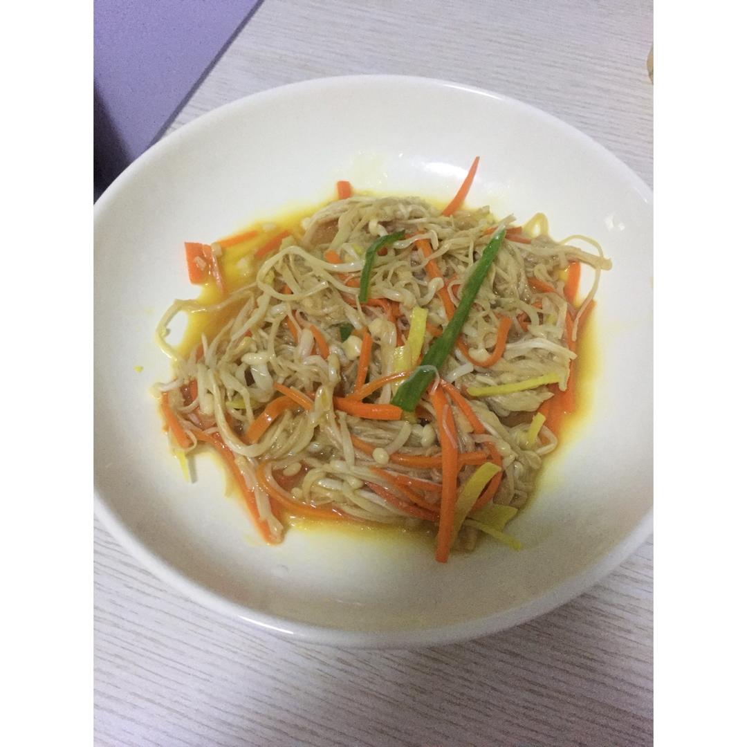 素炒金针菇