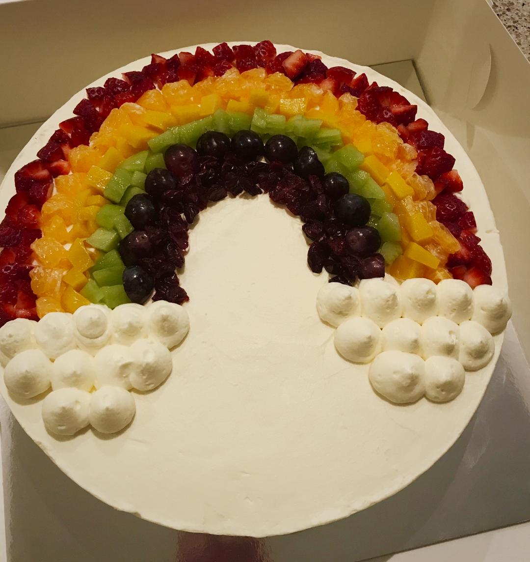 彩虹水果装饰蛋糕的全部作品