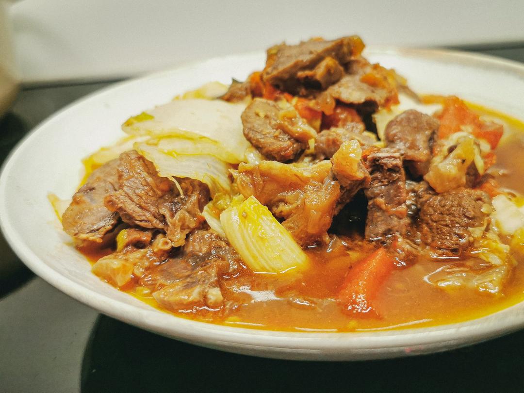白菜番茄烩牛肉