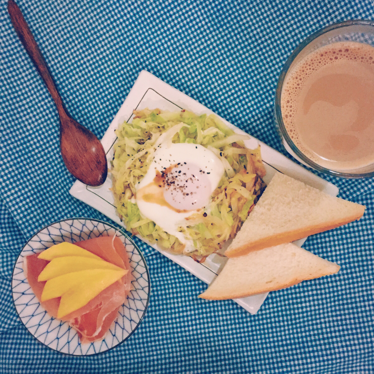 快手早餐料理-卷心菜烘蛋