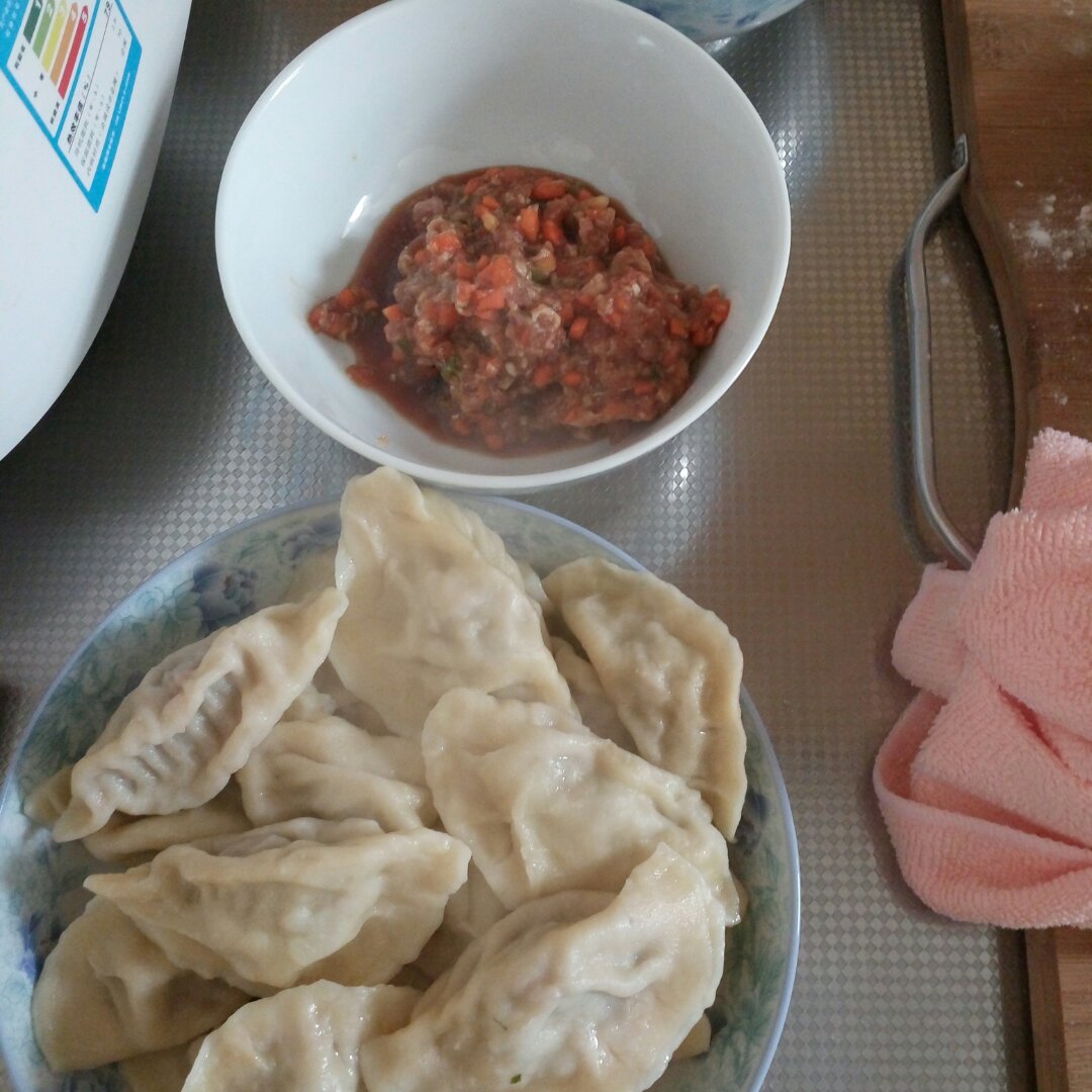 牛肉胡萝卜馅儿饺子