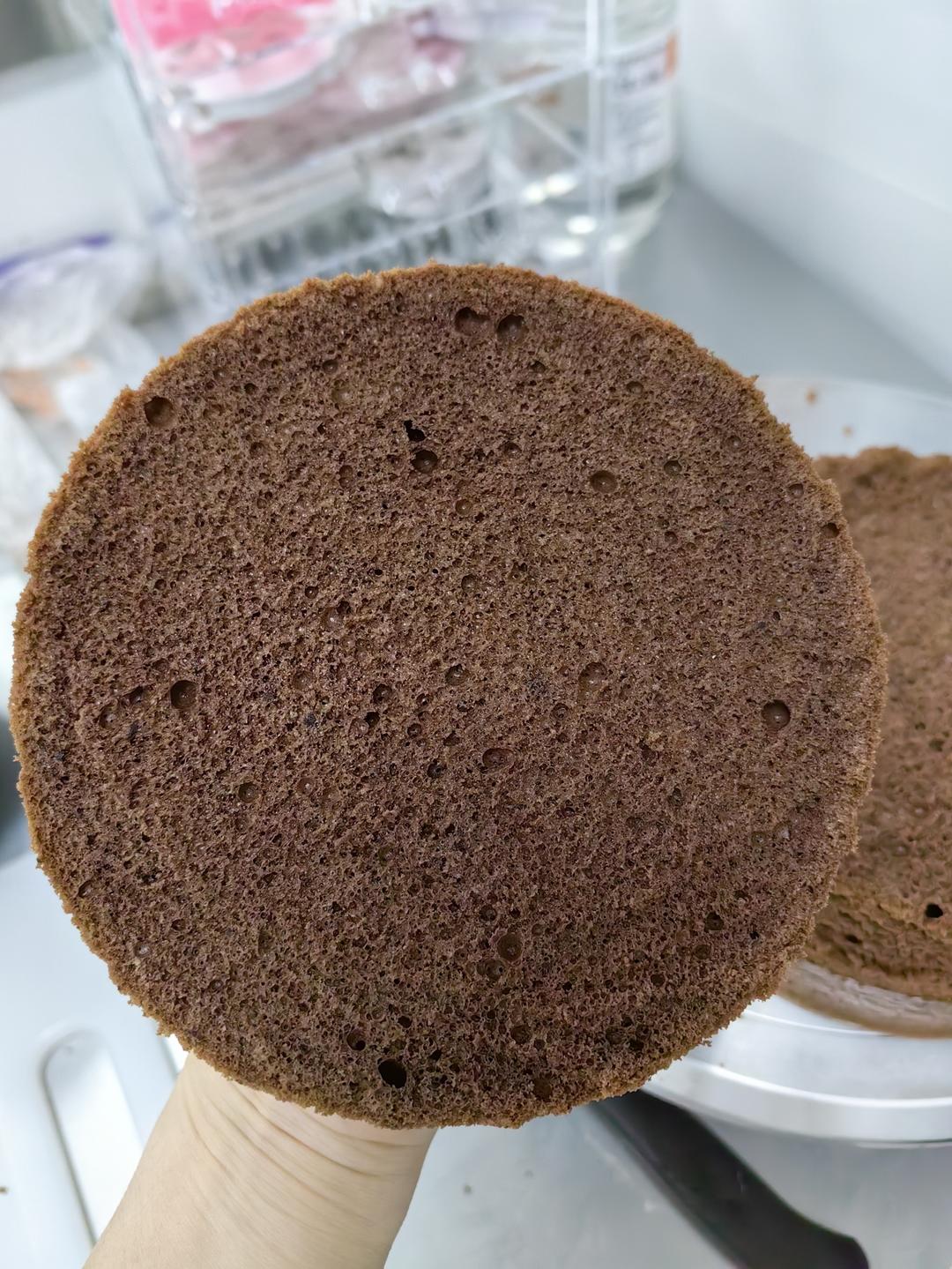 双倍浓郁不消泡巧克力戚风