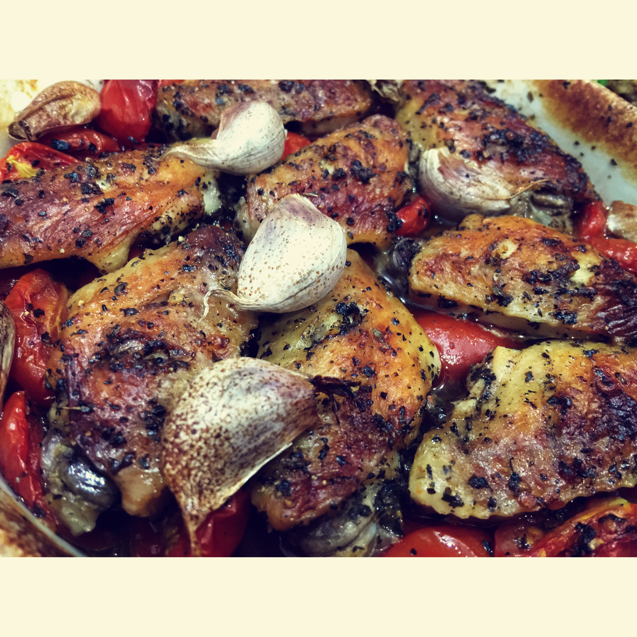 番茄大蒜香草烤鸡腿（庄祖宜）