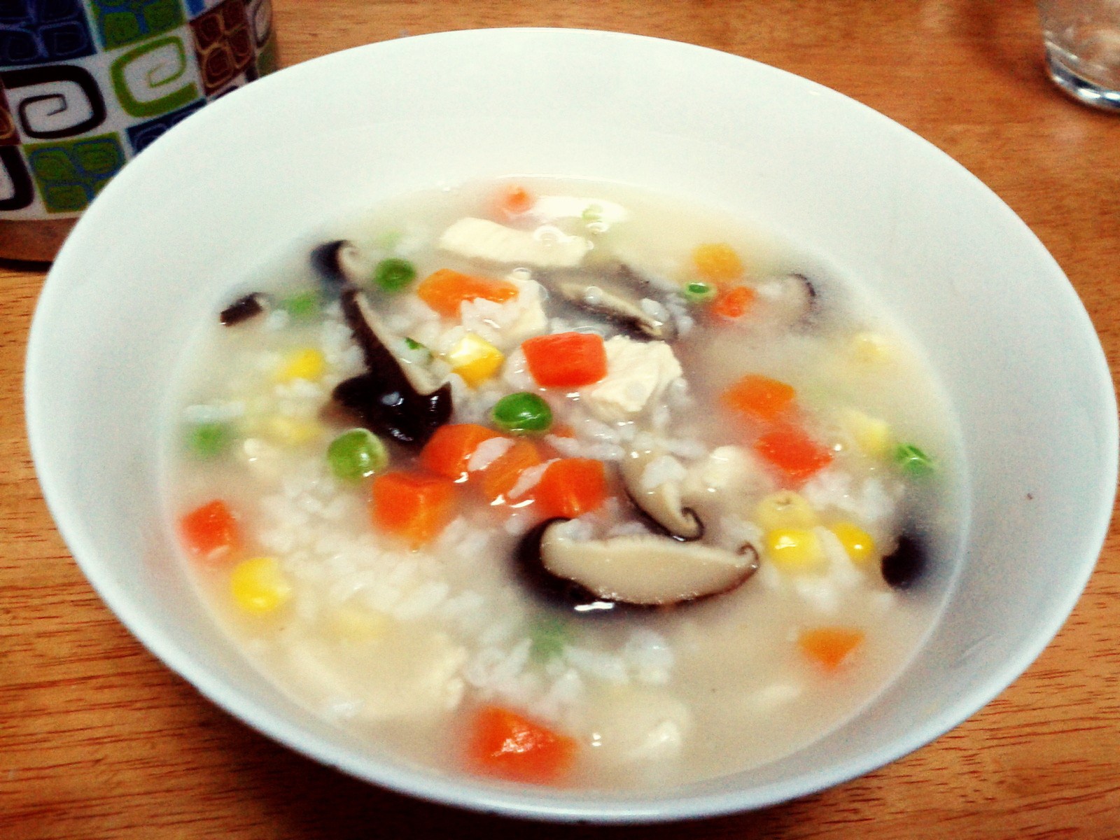香菇鸡肉粥