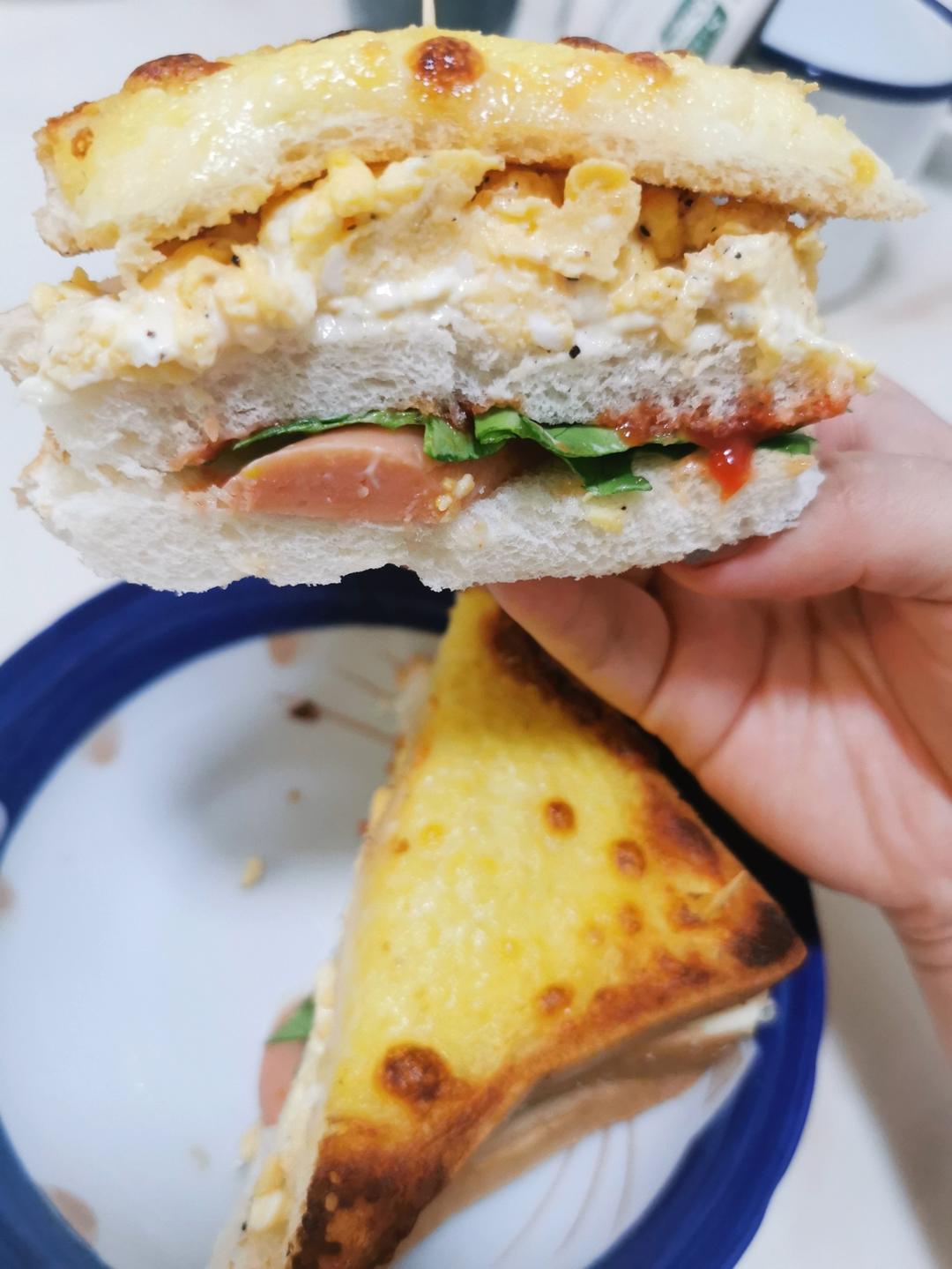 超级好吃的黄金三明治🥪